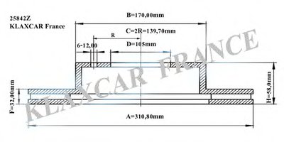 Тормозной диск KLAXCAR FRANCE купить