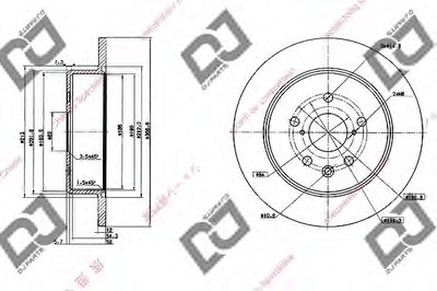 Тормозной диск DJ PARTS купить