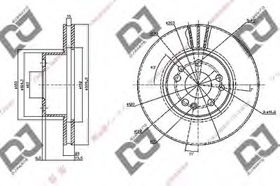 Тормозной диск DJ PARTS купить