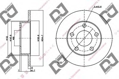 Тормозной диск DJ PARTS купить