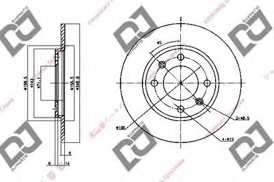 Тормозной диск DJ PARTS купить