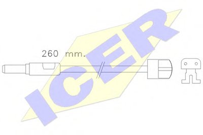 Сигнализатор, износ тормозных колодок ICER купить