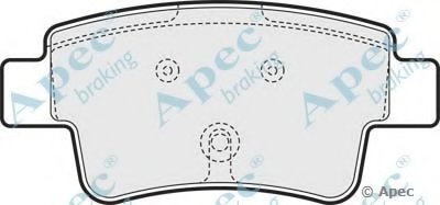 Комплект тормозных колодок, дисковый тормоз APEC braking купить