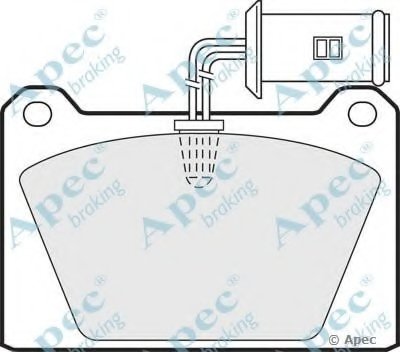 Комплект тормозных колодок, дисковый тормоз APEC braking купить