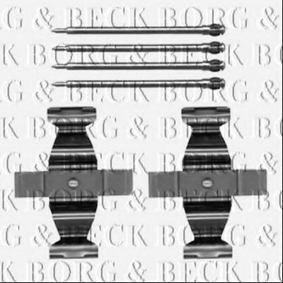 Комплектующие, колодки дискового тормоза BORG & BECK купить