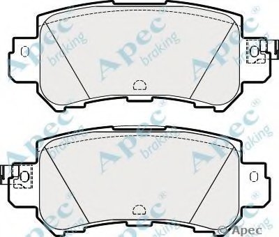 Комплект тормозных колодок, дисковый тормоз APEC braking купить