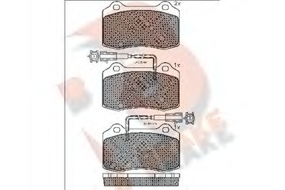 Комплект тормозных колодок, дисковый тормоз R BRAKE купить