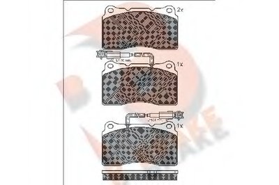 Комплект тормозных колодок, дисковый тормоз R BRAKE купить