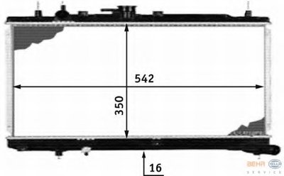 Радиатор, охлаждение двигателя BEHR HELLA SERVICE HELLA купить