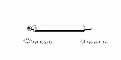 Предглушитель выхлопных газов ERNST купить