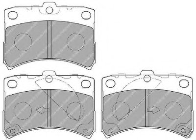Комплект тормозных колодок, дисковый тормоз PREMIER FERODO купить