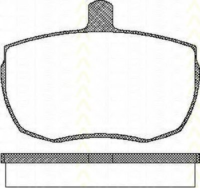 Комплект тормозных колодок, дисковый тормоз TRISCAN купить
