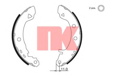 Комплект тормозных колодок NK купить