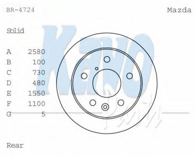 Тормозной диск KAVO PARTS купить