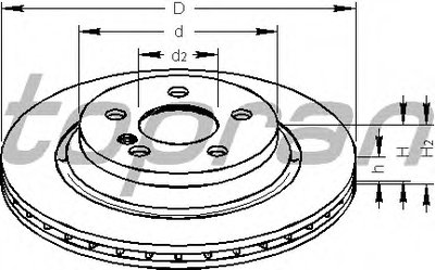 Тормозной диск COATED TOPRAN купить