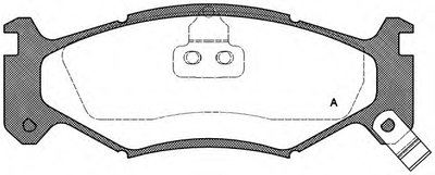 Комплект тормозных колодок, дисковый тормоз ADVANCE OPEN PARTS купить