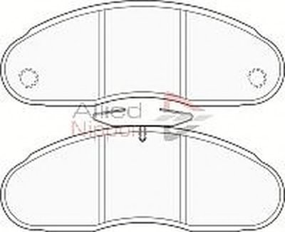 Комплект тормозных колодок, дисковый тормоз ANL Braking COMLINE купить