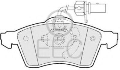 Комплект тормозных колодок, дисковый тормоз EEC купить