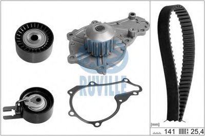 Водяной насос + комплект зубчатого ремня RUVILLE купить