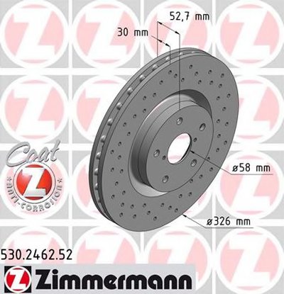 Тормозной диск SPORT BRAKE DISC COAT Z ZIMMERMANN купить