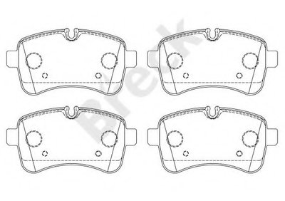 Комплект тормозных колодок, дисковый тормоз BRECK купить