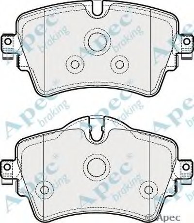 Комплект тормозных колодок, дисковый тормоз APEC braking купить