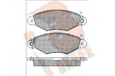 Комплект тормозных колодок, дисковый тормоз R BRAKE купить