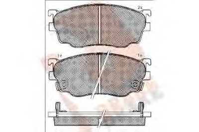 Комплект тормозных колодок, дисковый тормоз R BRAKE купить