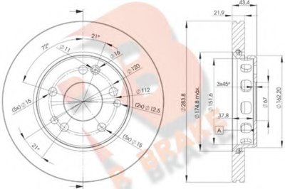 Тормозной диск R BRAKE купить