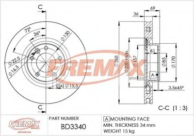 Тормозной диск Premium Black Carbon + FREMAX купить