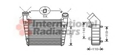 Радиатор интеркулера VW Passat 1.9/2.0 TDI 00-05