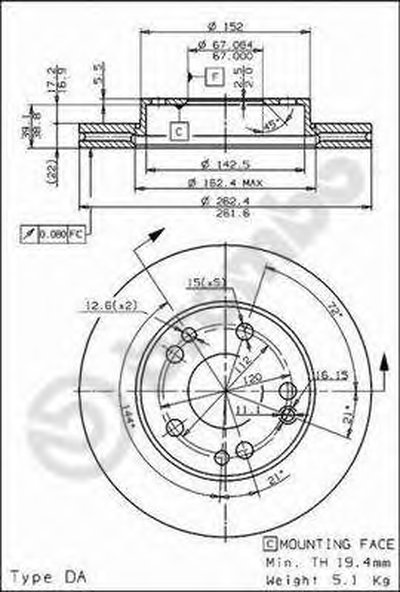 Тормозной диск BREMBO купить