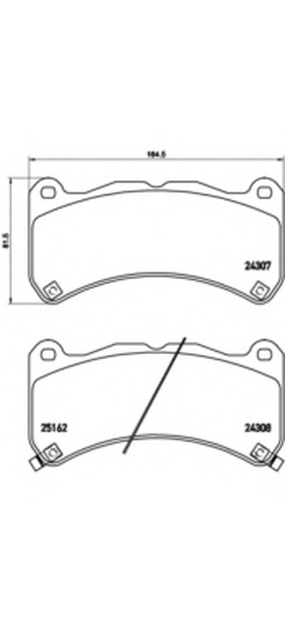 Комплект тормозных колодок, дисковый тормоз BREMBO купить