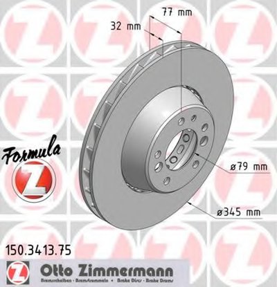 Тормозной диск FORMULA Z BRAKE DISC ZIMMERMANN купить