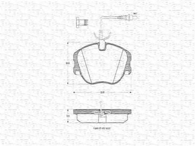 Комплект тормозных колодок, дисковый тормоз MAGNETI MARELLI купить