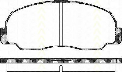 Комплект тормозных колодок, дисковый тормоз TRISCAN купить