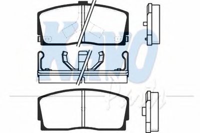 Комплект тормозных колодок, дисковый тормоз MK KASHIYAMA KAVO PARTS купить