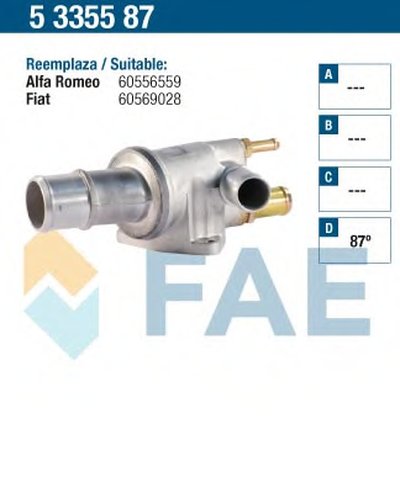 Термостат, охлаждающая жидкость FAE купить