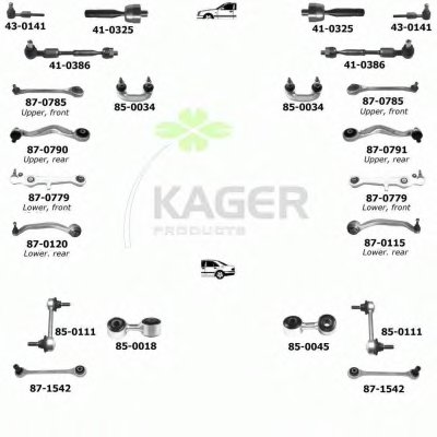 Подвеска колеса KAGER купить