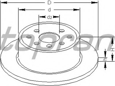 Тормозной диск TOPRAN купить
