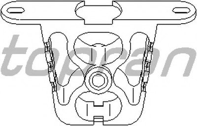 Кронштейн, глушитель TOPRAN купить