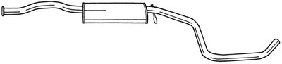 Средний глушитель выхлопных газов AKS DASIS купить