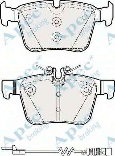 Комплект тормозных колодок, дисковый тормоз APEC braking купить