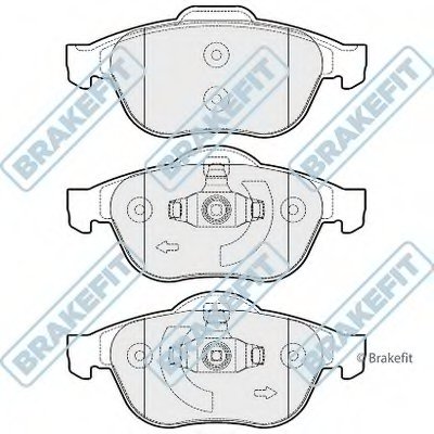 Комплект тормозных колодок, дисковый тормоз Brake Fit APEC braking купить