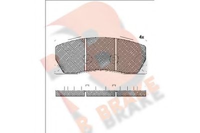 Комплект тормозных колодок, дисковый тормоз R BRAKE купить