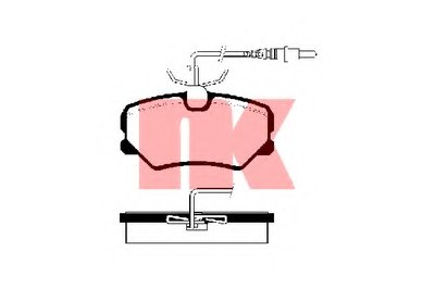 Комплект тормозных колодок, дисковый тормоз NK купить