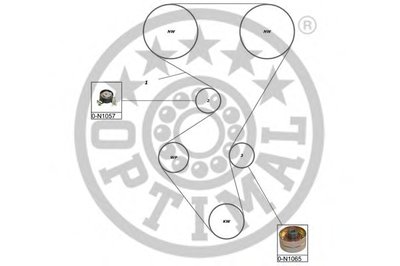 Комплект ремня ГРМ OPTIMAL купить