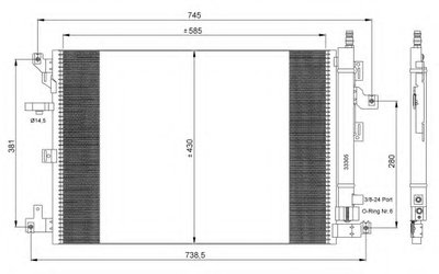 Радиатор кондиционера Volvo XC70 II/XC90 I 2.4D-4.4 02-14
