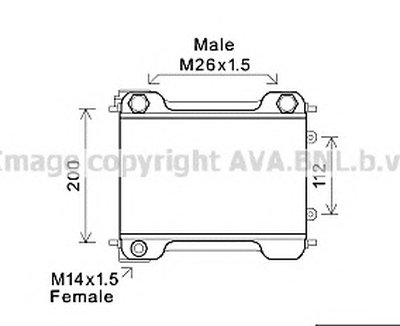 масляный радиатор, двигательное масло AVA QUALITY COOLING купить