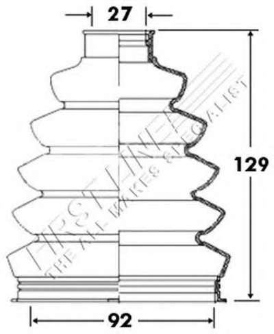 Пыльник, приводной вал FIRST LINE купить